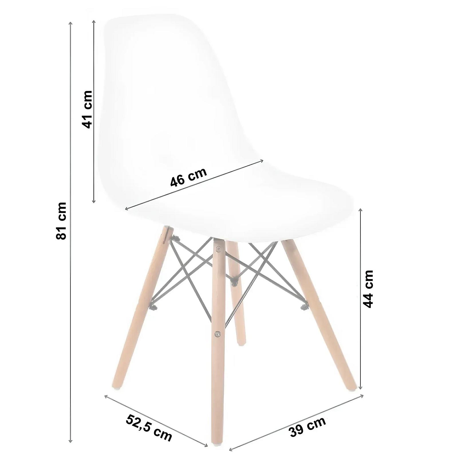 Стілець Bonro В-173 FULL KD білий