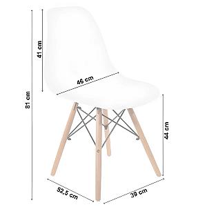 Стілець Bonro В-173 FULL KD білий