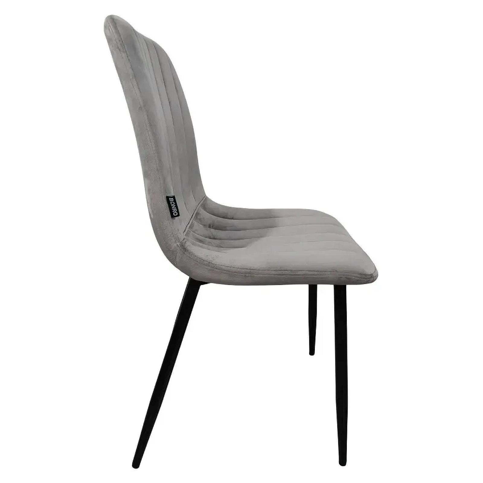 Крісло стілець для кухні вітальні барів Bonro B-423 сіре