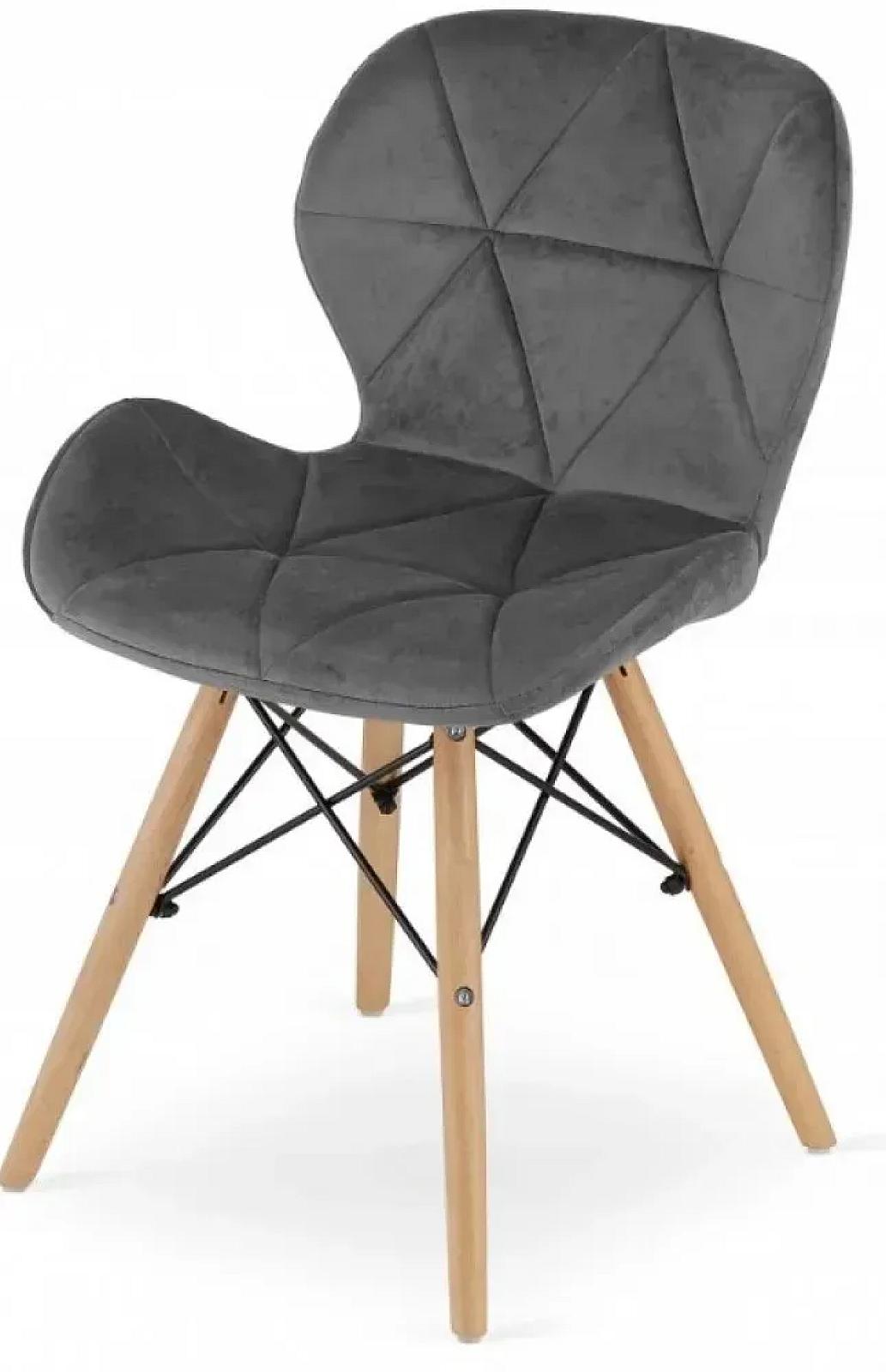 Крісло Bonro B-531 велюр сіре