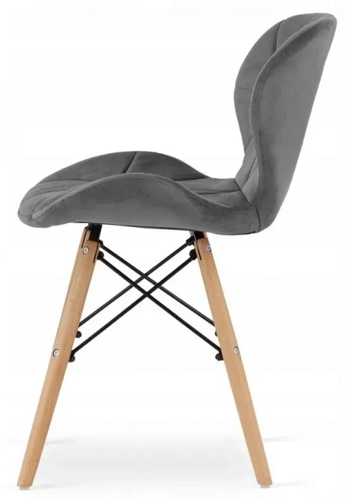 Крісло Bonro B-531 велюр сіре