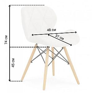 Крісло Bonro B-531 велюр біле