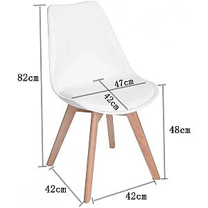 Крісло для кухні на ніжках Bonro BN-487 сіре