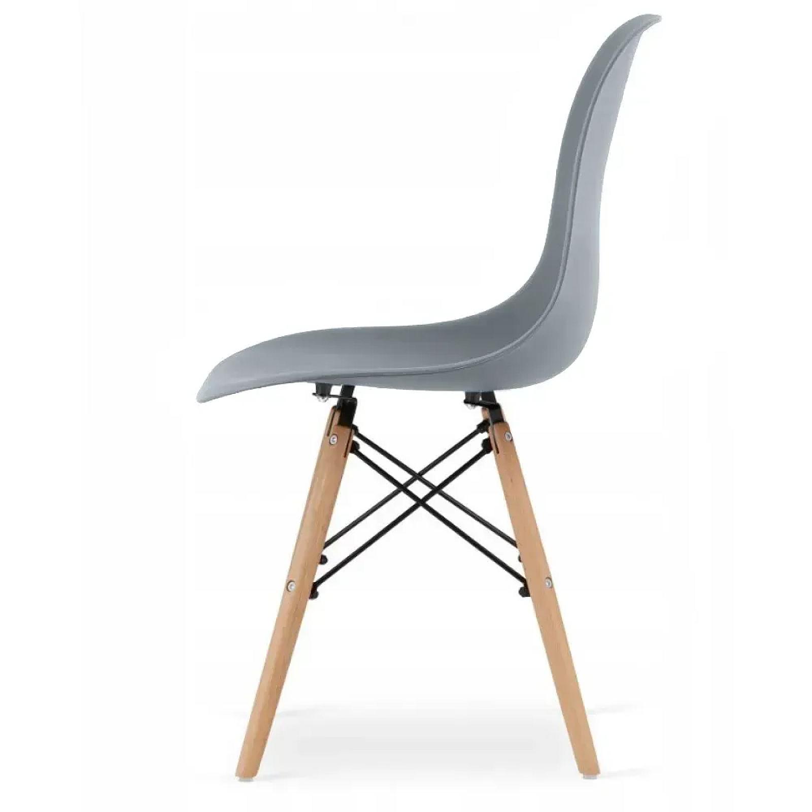 Стілець для кухні на ніжках Bonro ВN-173 FULL KD сірий