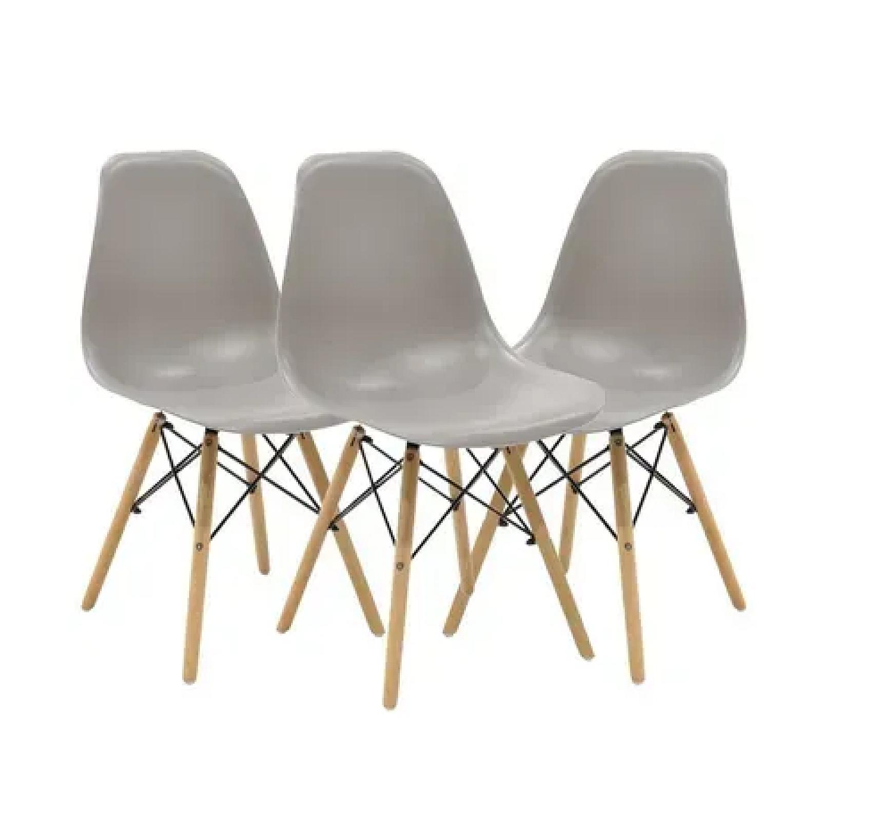 Крісло для кухні на ніжках Bonro В-173 FULL KD коричневе (3 шт)