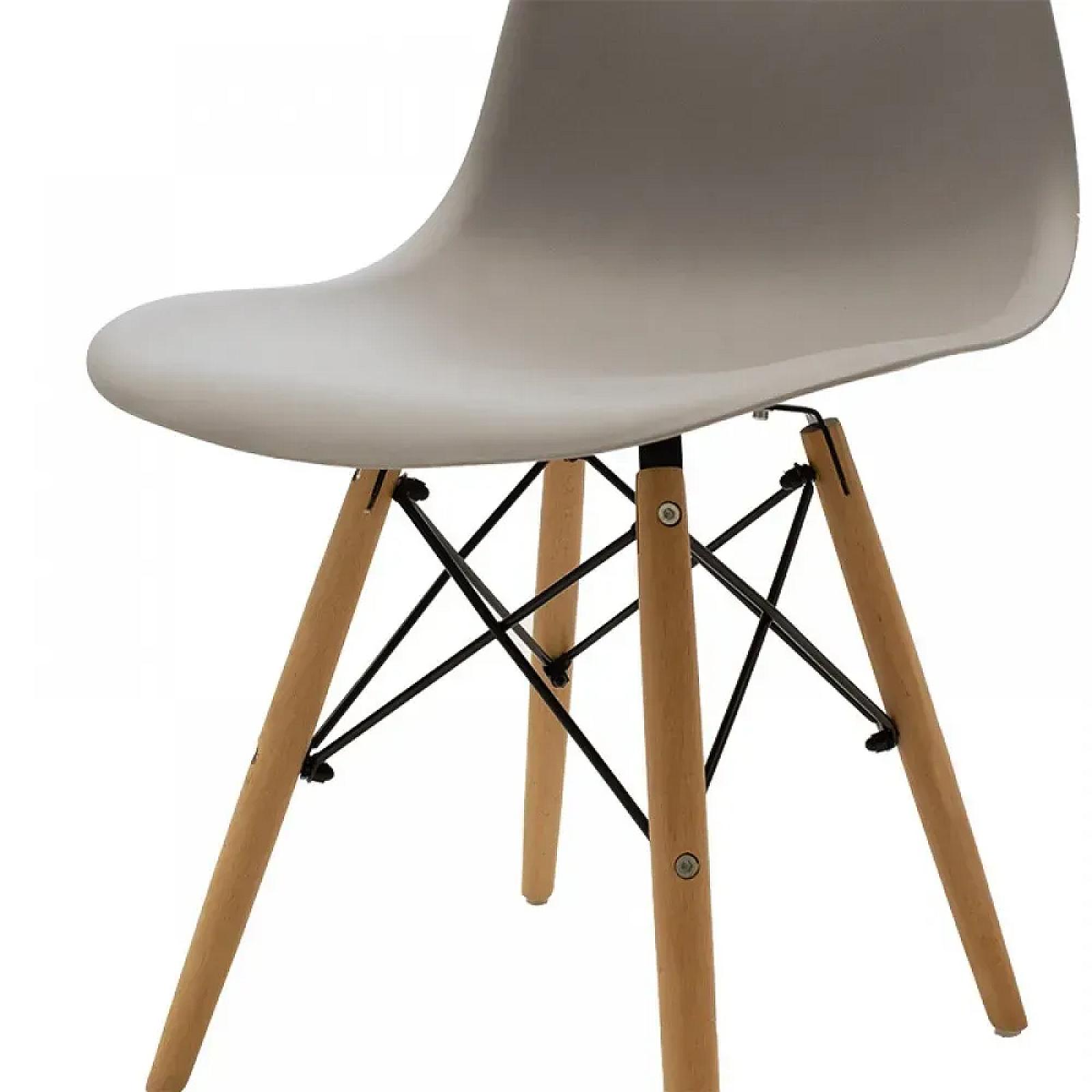 Крісло для кухні на ніжках Bonro В-173 FULL KD коричневе (3 шт)