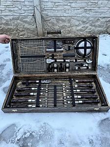 Дерев'яний кейс "МАСИВ": набір шампурів