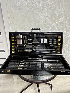 Дерев'яний кейс "50-й КАЛІБР" із набором шампурів