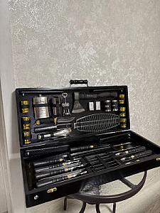 Дерев'яний кейс "50-й КАЛІБР" із набором шампурів