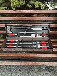 Кейс із фанери «Case-13» з набором шампурів