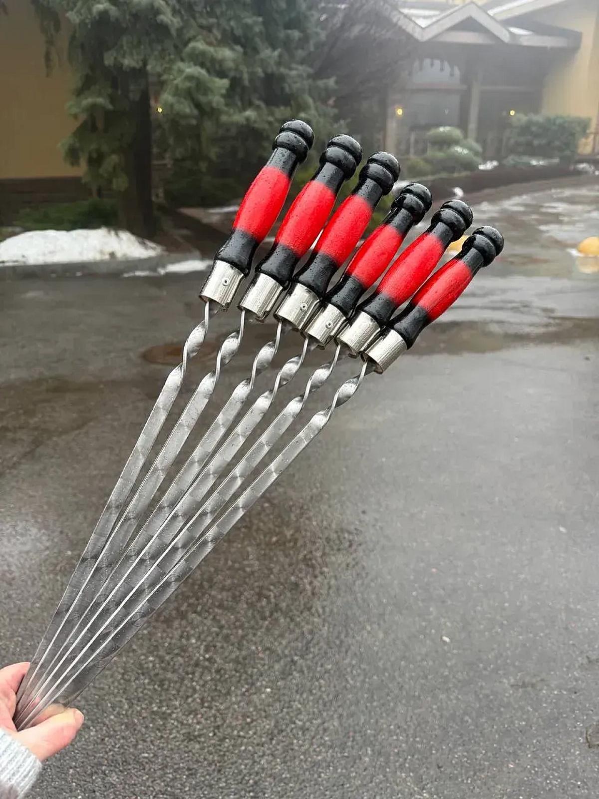 Кейс із фанери «Case-13» з набором шампурів