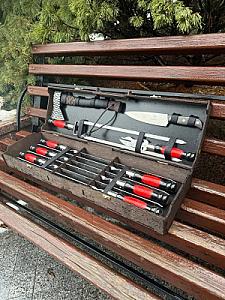 Кейс із фанери «Case-13» з набором шампурів