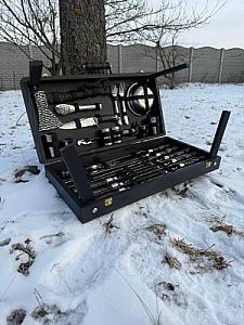 Набір шампурів у дерев'яному кейсі «МЕСНИК»