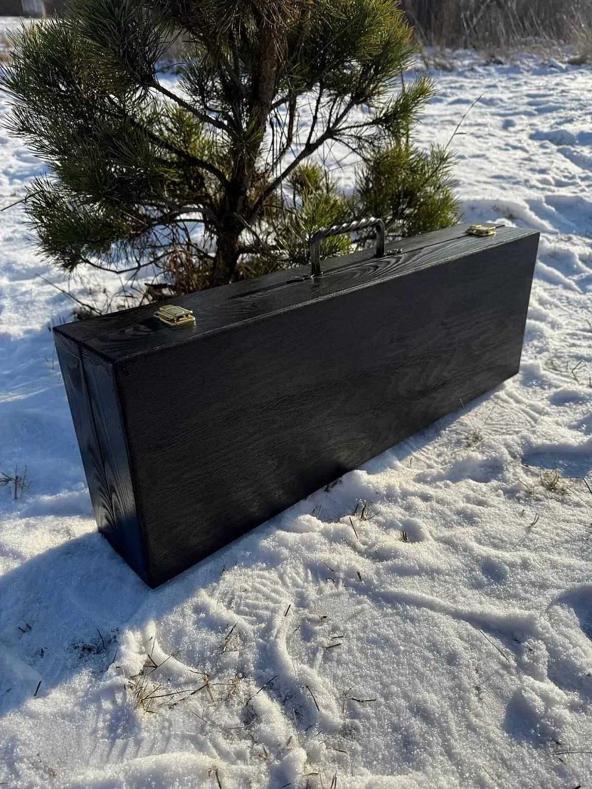 Дерев'яний кейс із набором шампурів «МАЧО»