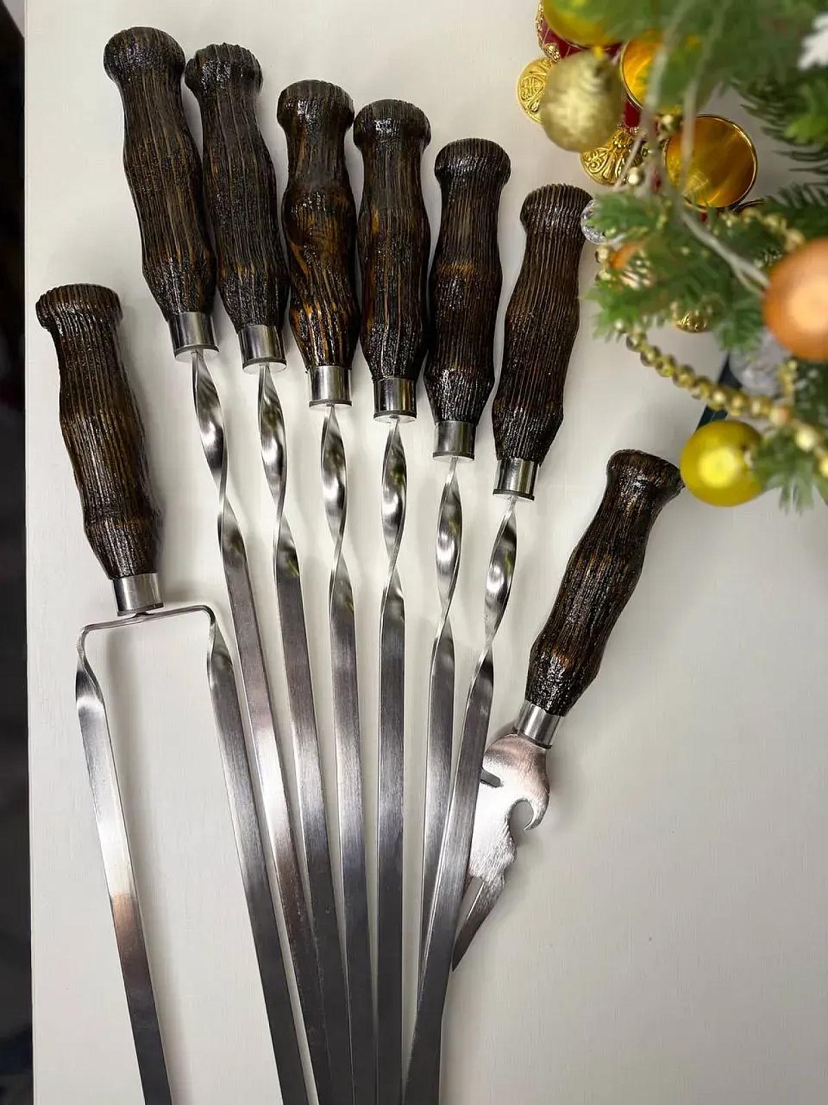 Дерев'яний кейс із набором шампурів "ROYAL GRILL"