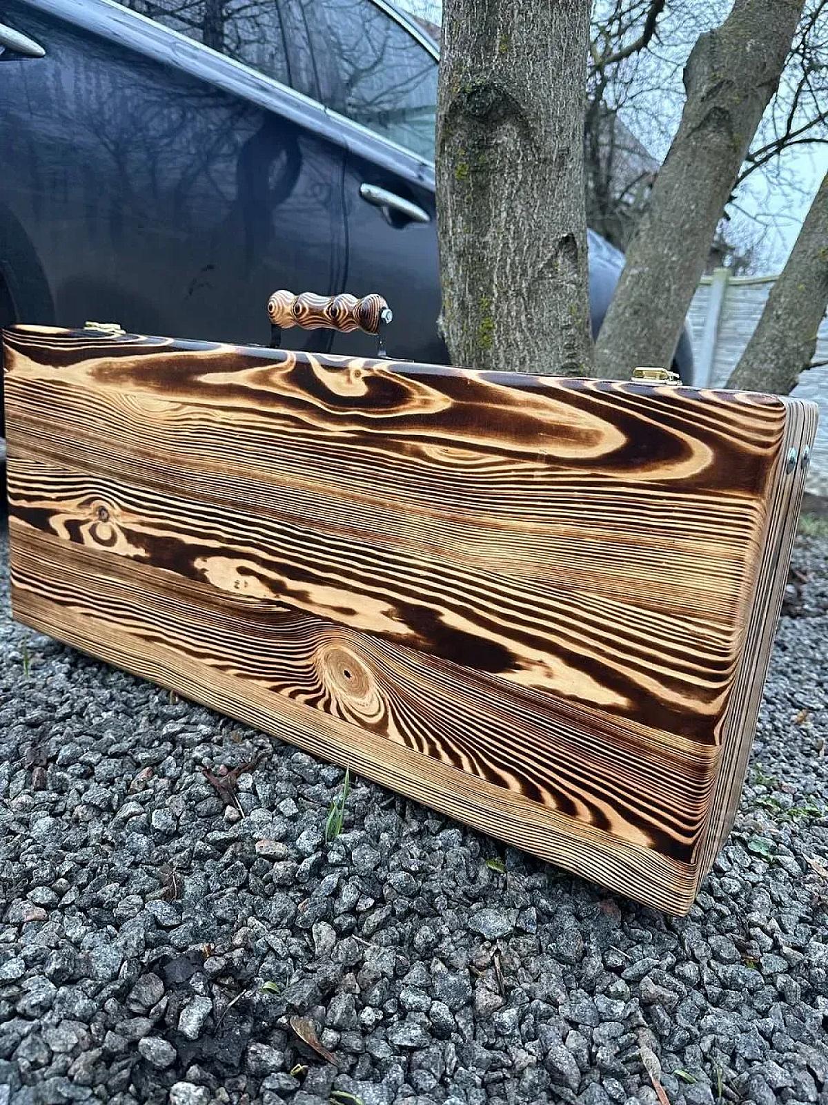 Дерев'яний кейс із набором шампурів «ХОРТИЦЯ»