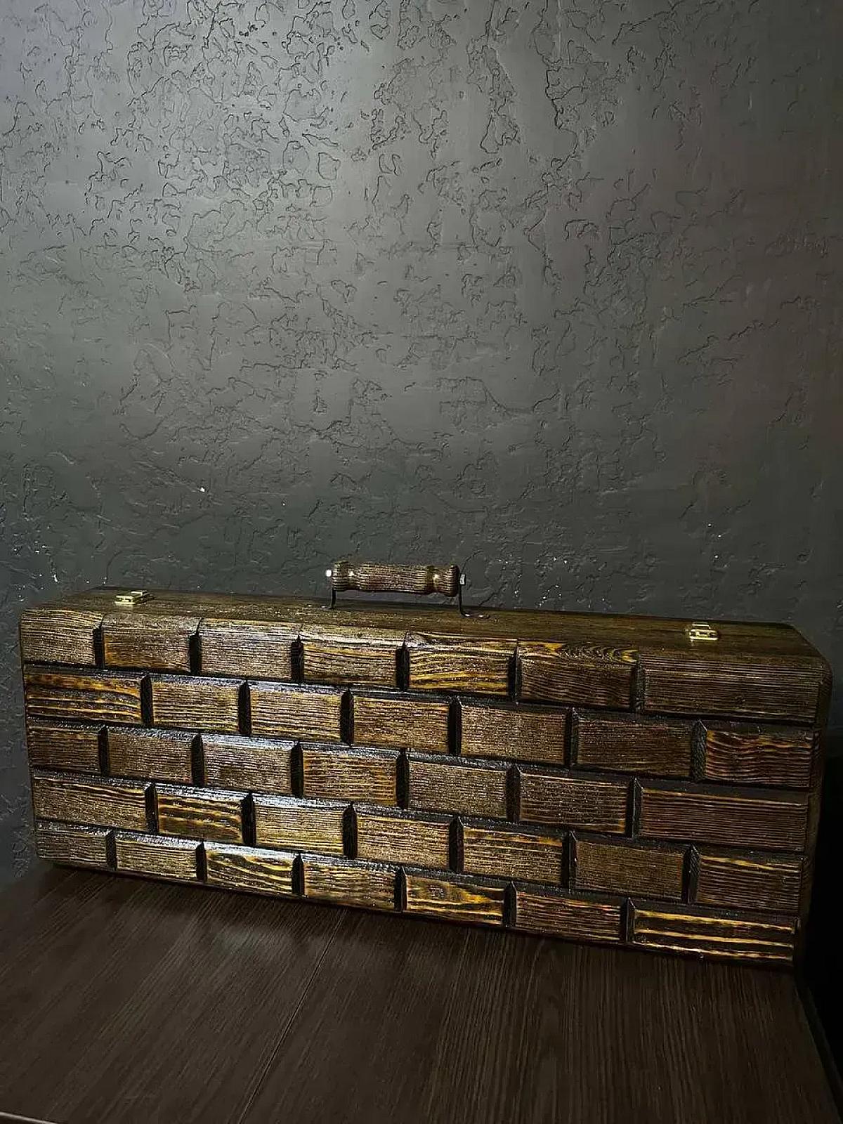 Кейс дерев’яний з набором шампурів «ДАР ВОЇНА»