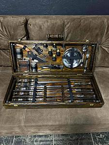 Кейс дерев'яний з набором шампурів "ГЛАДІАТОР"