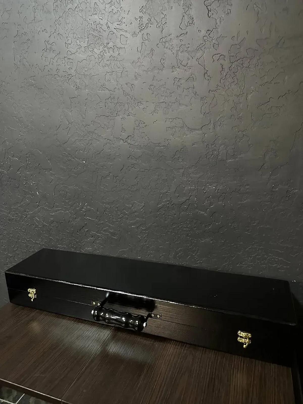 Дерев'яний кейс з набором шампурів "BLACK GOLD"