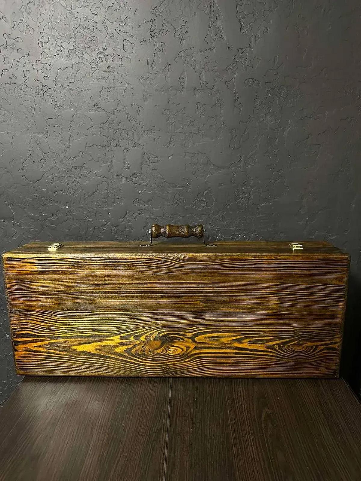 Набір "ТАРЗАН" у дерев'яному кейсі з шампурами