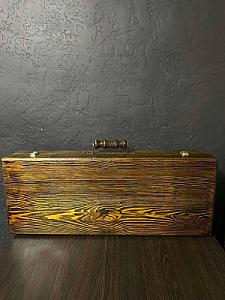 Набір "ТАРЗАН" у дерев'яному кейсі з шампурами