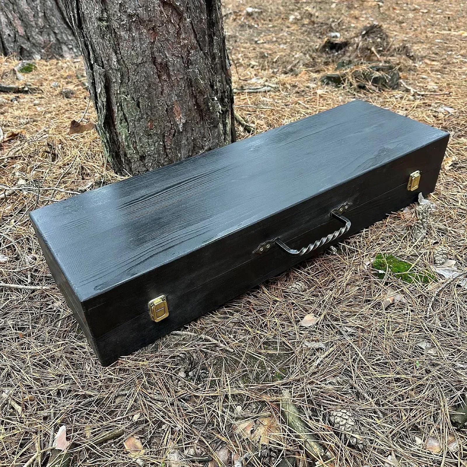 Дерев'яний кейс із набором шампурів «МАЯК»