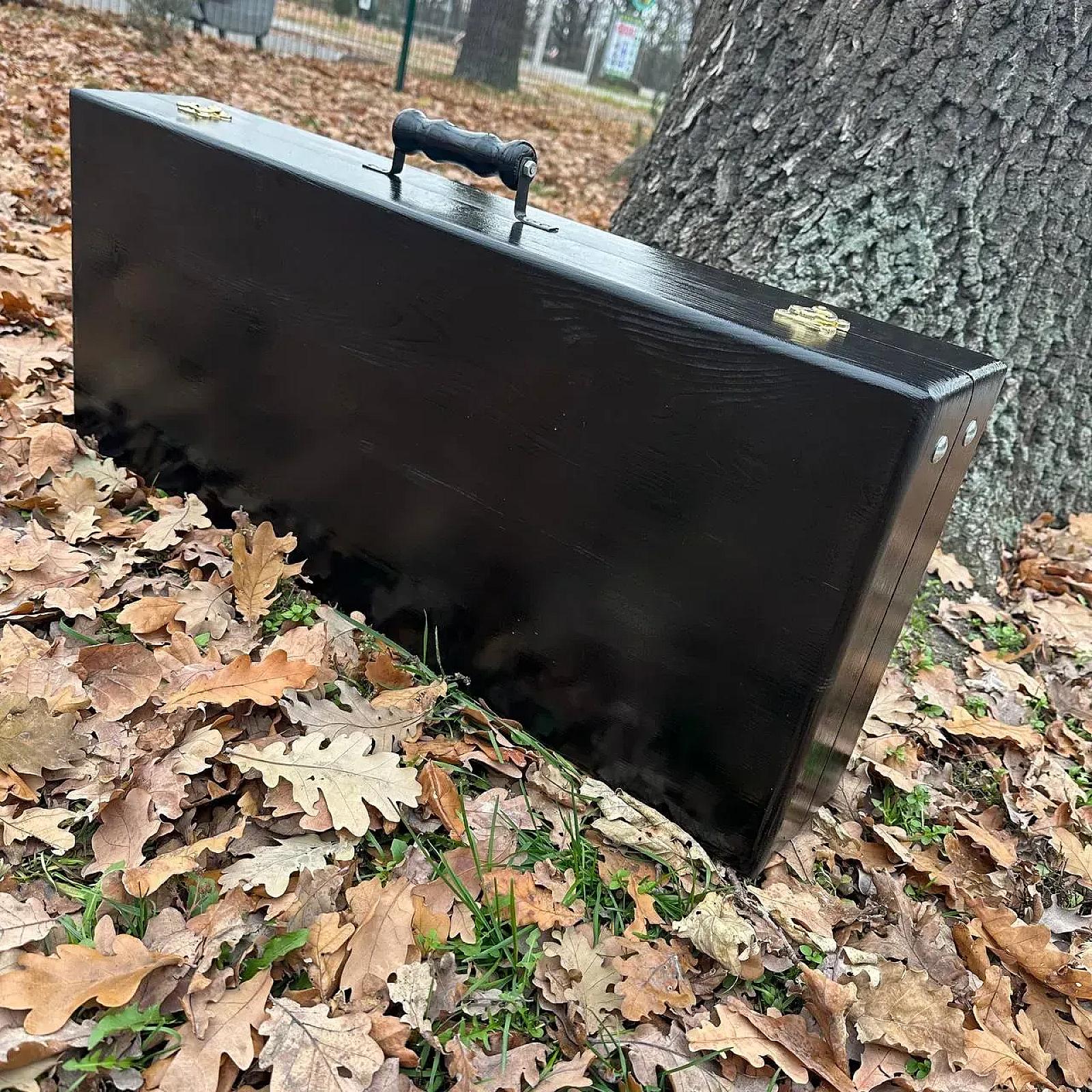 Кейс дерев'яний з набором шампурів «ЧОРНИЙ КНЯЗЬ»