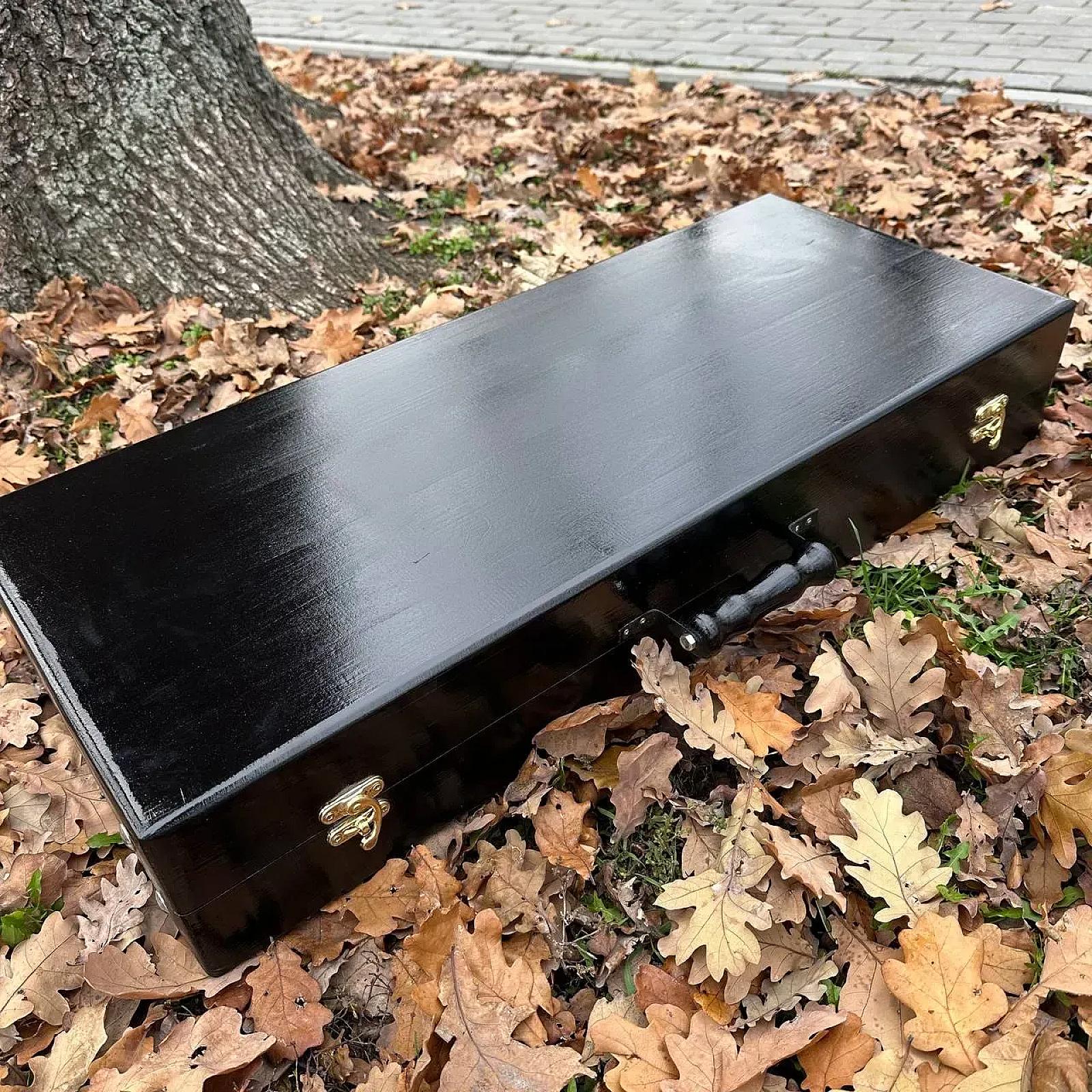 Кейс дерев'яний з набором шампурів «ЧОРНИЙ КНЯЗЬ»