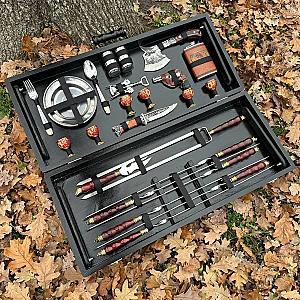 Кейс дерев'яний з набором шампурів «ЧОРНИЙ КНЯЗЬ»