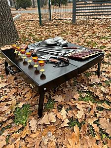 Кейс дерев'яний з набором шампурів «ЧОРНИЙ КНЯЗЬ»