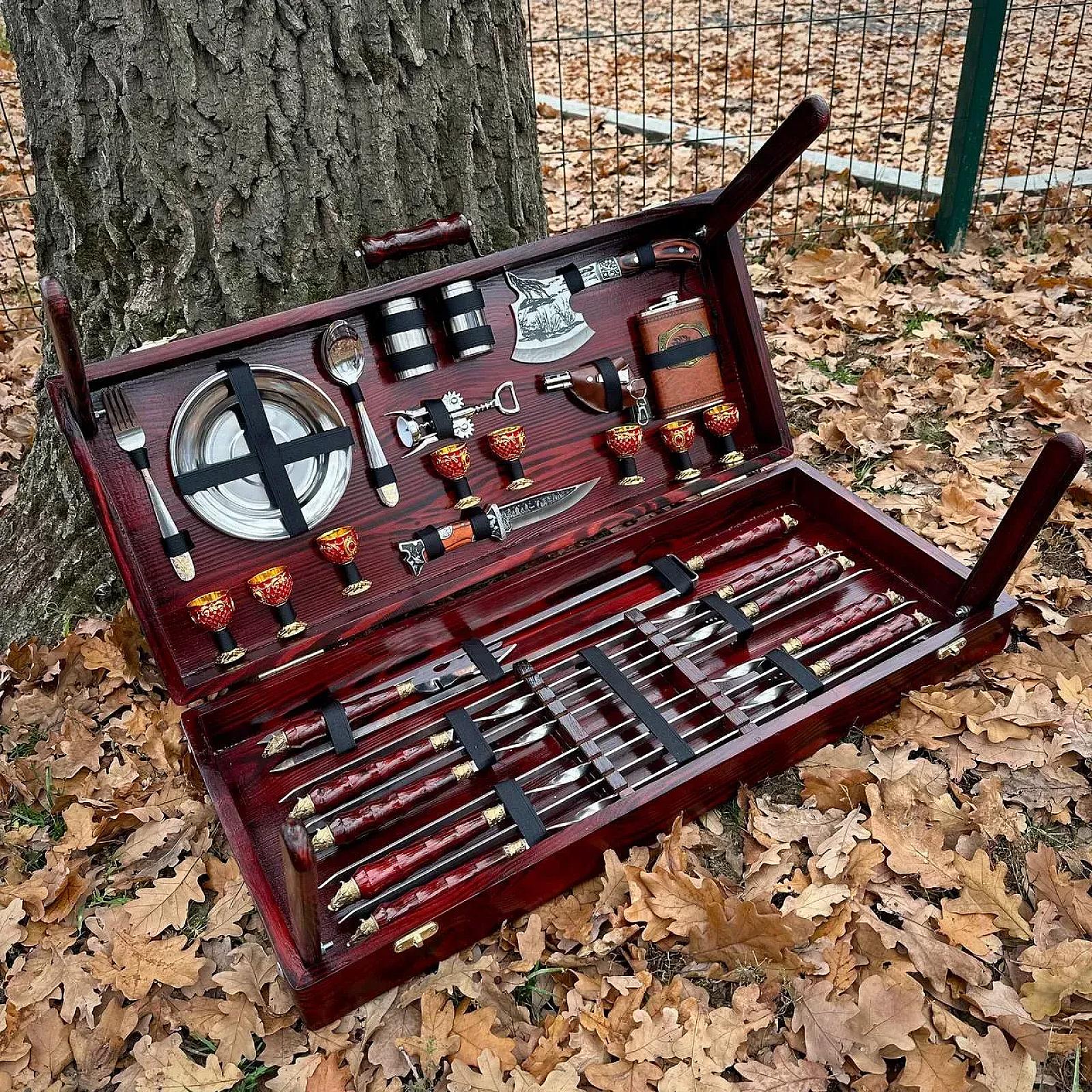 «КНЯЗЬ» — дерев’яний кейс із набором шампурів