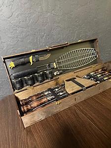 Кейс із фанери "Case-10" з набором шампурів