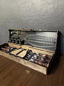 Кейс із фанери "Case-10" з набором шампурів