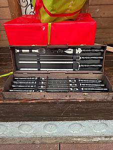 Кейс із фанери "Case-8" з набором шампурів