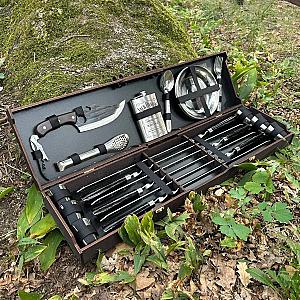 Фанерний кейс "CASE-7" з набором шампурів