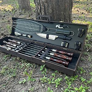 Фанерний кейс із набором шампурів "CASE-6