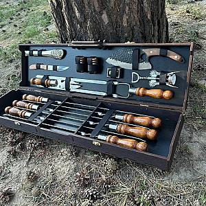 Фанерний кейс "CASE-5" з набором шампурів