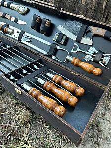 Фанерний кейс "CASE-5" з набором шампурів