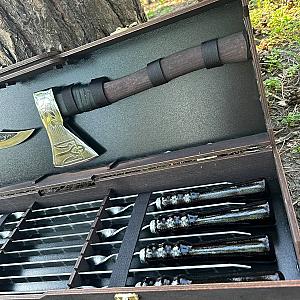 Набір шампурів "CASE-4" у кейсі з фанери