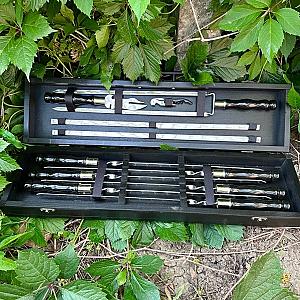 Кейс дерев'яний з набором шампурів «ПУМА»