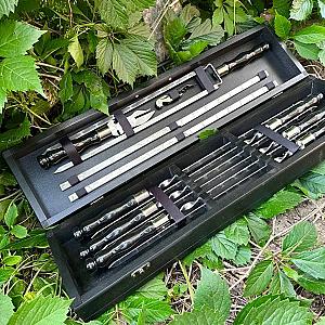 Кейс дерев'яний з набором шампурів «ПУМА»