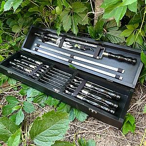 Кейс дерев'яний з набором шампурів «ПУМА»