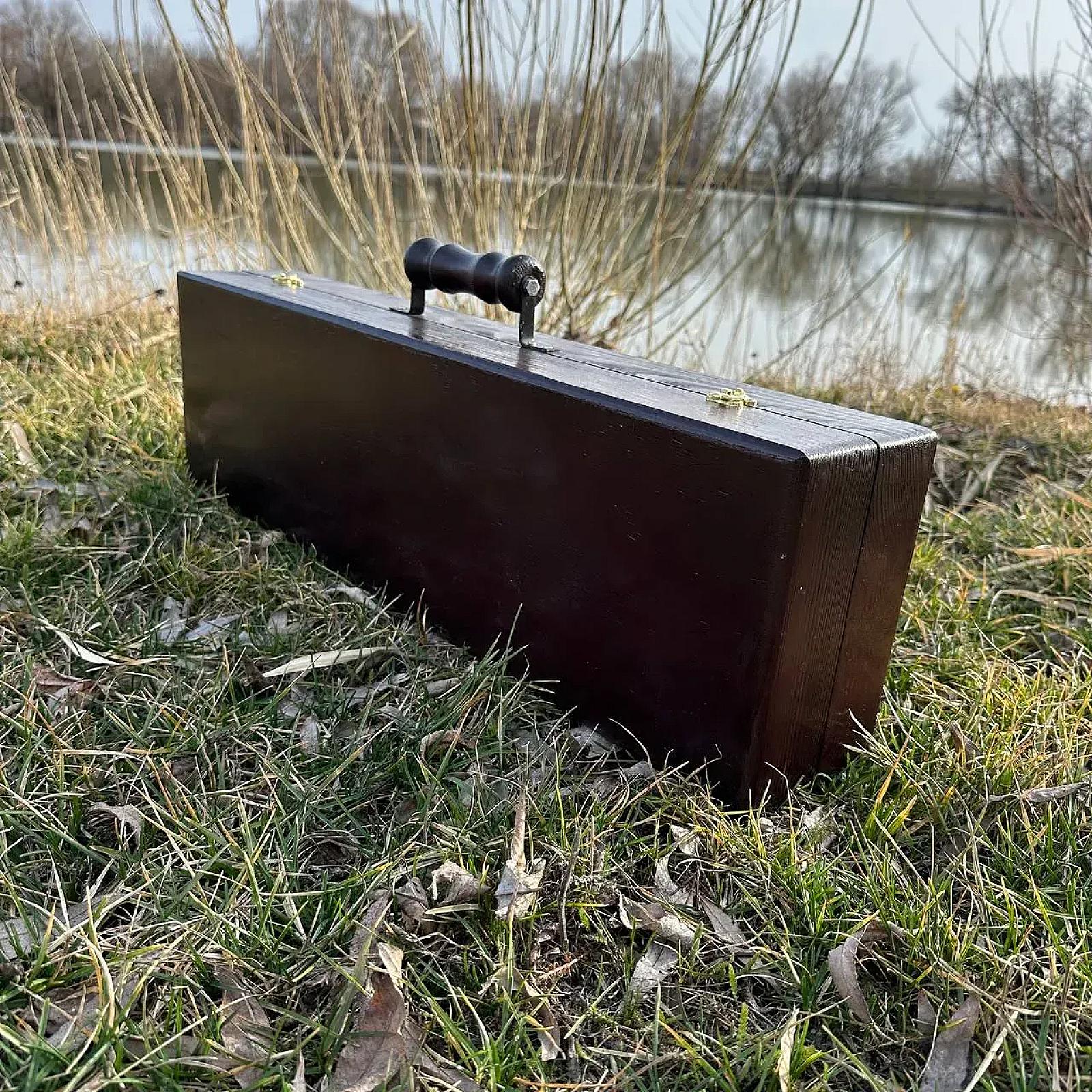 Дерев’яний кейс «ГРЕЙ» з набором шампурів