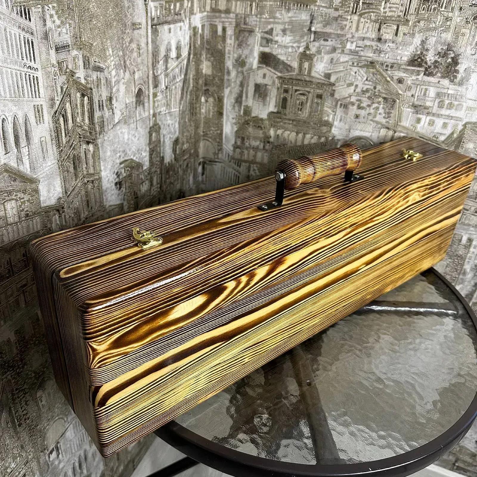 Дерев'яний кейс із набором шампурів "БРУНО"