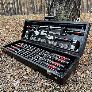 Дерев'яний кейс із набором шампурів «ФАКТОР»