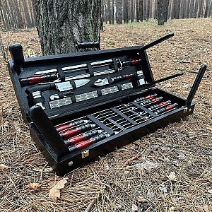 Дерев'яний кейс із набором шампурів «ФАКТОР»