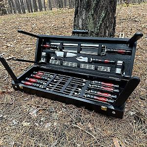 Дерев'яний кейс із набором шампурів «ФАКТОР»