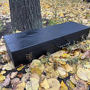 Ваше повідомлення Дерев'яний кейс із набором шампурів «КАСПІЙ»