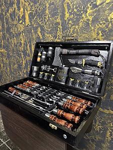 Набір шампурів «ІДЕАЛ» у дерев'яному кейсі