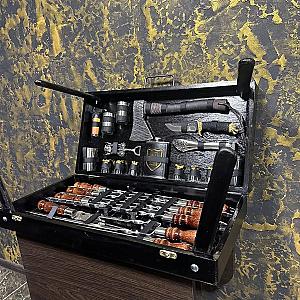 Набір шампурів «ІДЕАЛ» у дерев'яному кейсі